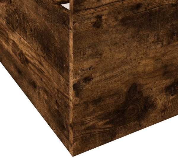 vidaXL Bettgestell mit Schubladen Räuchereiche 90x200cm Holzwerkstoff 3280339 Bild 7