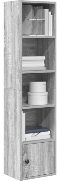vidaXL Bücherregal Grau Sonoma 31x24x127 cm Holzwerkstoff 860351
