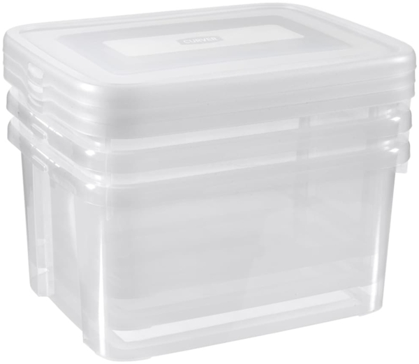 Curver Aufbewahrungsboxen-Set Handy 3x25L Transparent 443853