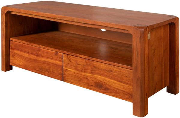 TV-Board Akazie 125 x 45 x 50 honig lackiert BUENO #3002