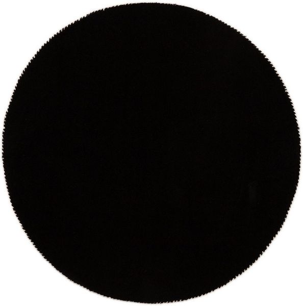 carpetfine Wollteppich Gabbeh Lola Uni, rund, Höhe: 14 mm, mit natürlichem Pflanzenmaterial von Hand gewebt, auch als Läufer
