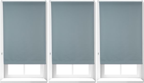 3 x Verdunkelungsrollo grau 70x160 cm