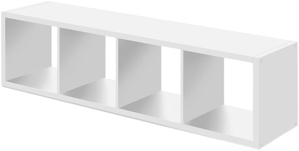 Raumteilerregal >Mareen< in Weiß - 38x141x33cm (BxHxT) Bild 3