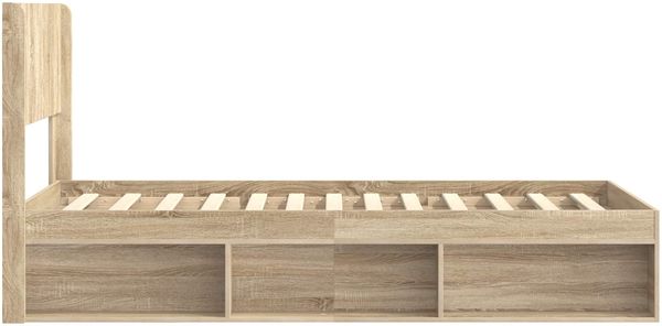 vidaXL Bettgestell mit Stauraum und Kopfteil Sonoma-Eiche 75 x 190 cm 3414269 Bild 6