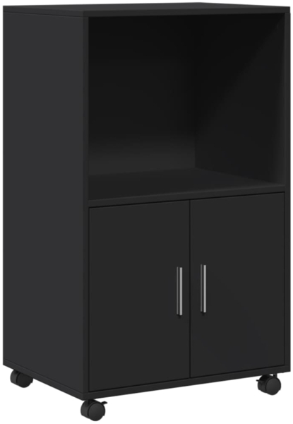 vidaXL Rollschrank Schwarz 55x40x91 cm Holzwerkstoff 853183