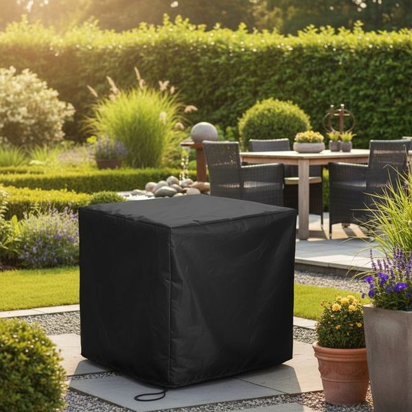 Abdeckplane Gewebeplane Plane Schutzplane Schutzhülle Gartenmöbel 63x58x112CM