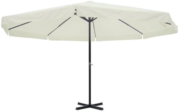vidaXL Sonnenschirm Weiß Aluminium 500 cm 40301