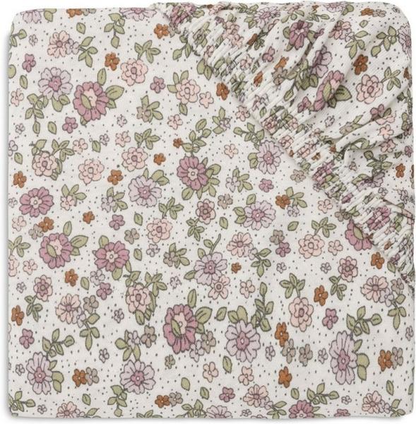 Jollein Jersey Retro Flowers Spannbettlaken - 40 /