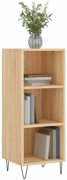 vidaXL Sideboard Sonoma-Eiche 34,5x32,5x90 cm Holzwerkstoff 828727 Bild 3