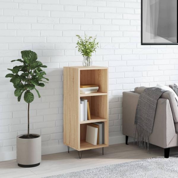 vidaXL Sideboard Sonoma-Eiche 34,5x32,5x90 cm Holzwerkstoff 828727