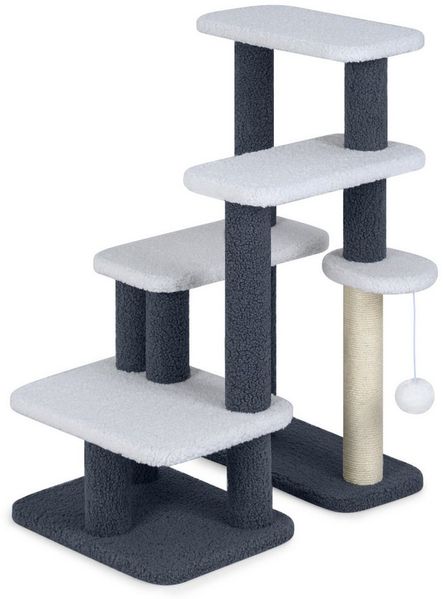 COSTWAY Kratzbaum, Hundetreppe, Katzentreppe, für Bett & Sofa