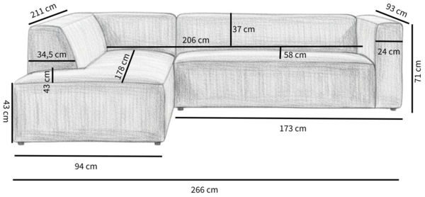 Bronx71 Ecksofa Memphis Leder olivgrün links Bild 9