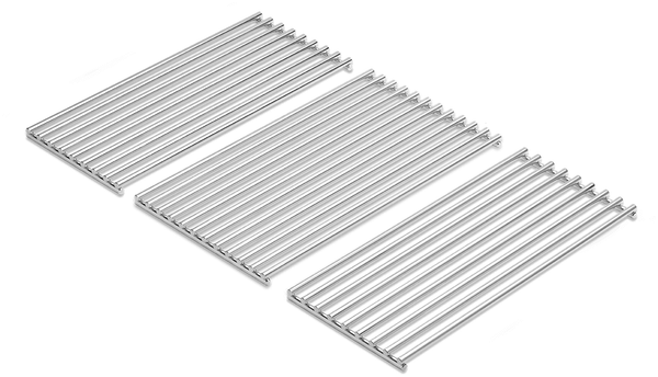BURNHARD® Edelstahl Grillrost für Gasgrill FRED, Ø 9 mm, Spülmaschinenfest - Silber - #943615