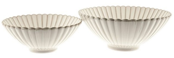 Bloomy Servier- & Salatschalen - 2er-Set aus hochwertigem Porzellan