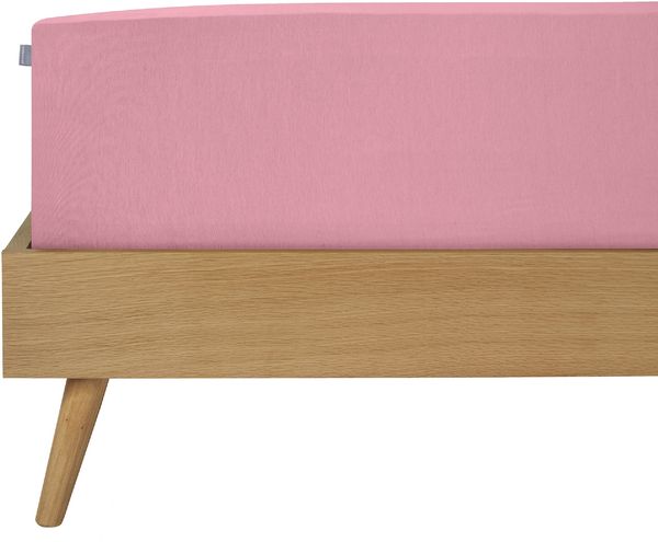 Schiesser Feinbiber Spannbettlaken Finni aus wärmender Baumwolle, Farbe:Altrosa, Größe:90x200 cm