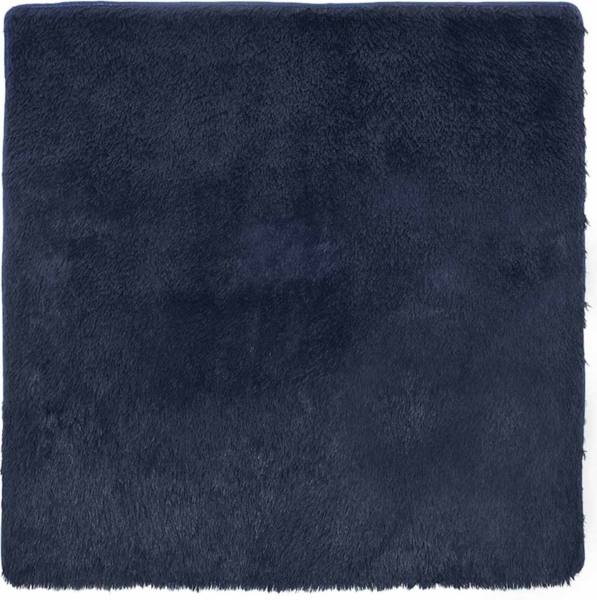 vidaXL Teppich Shaggy Hochflor NAVARRA Marineblau 160x160 cm Polyester 4102875