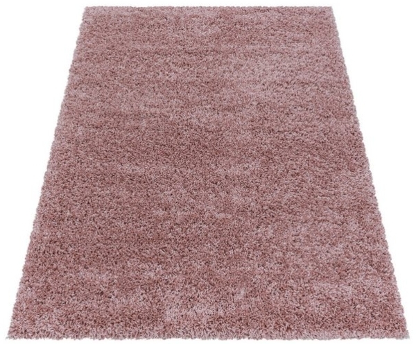 Carpettex Hochflor-Teppich Unicolor - Einfarbig, Rund, Höhe: 30 mm, Einfarbig Shaggy Teppich Wohnzimmer Langflor versch. farben und größen Bild 4