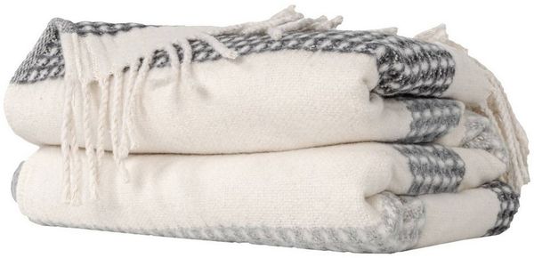 Plaid Boris Tagesdecke hochwertige Kuscheldecke Wohndecke Reisedecke, ANRO, Wendedecke kuschelig-weich 130x160cm Grau