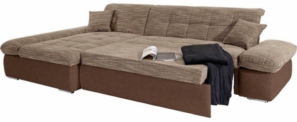 DOMO collection Ecksofa Moric B/T/H 300/172/80 cm, auch in Cord, L-Form, XXL-Format, wahlweise auch mit Bettfunktion und Armverstellung Bild 4