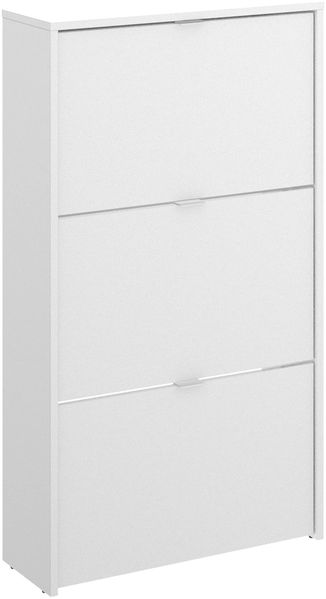 HOMEKIT Schuhschrank, 3 Türen, 18 Paar, Melamin, glänzend, 61 x 113 x 25 cm