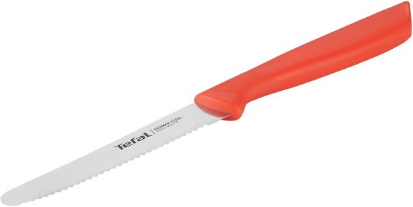 Tefal Universalküchenmesser Colorfood, gezahnt, 10 cm, Klinge aus deutschem Edelstahl, ergonomischer Griff