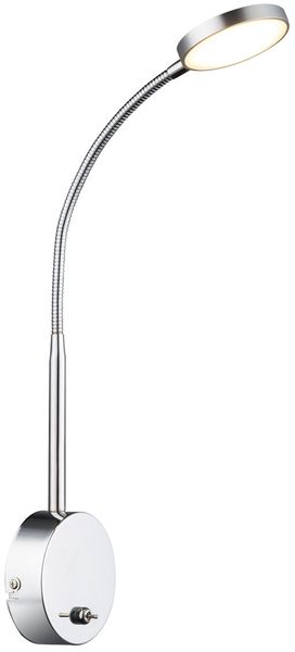 LED Wandleuchte, Aluminium, flexibler Spot, H 51 cm, PEGASI