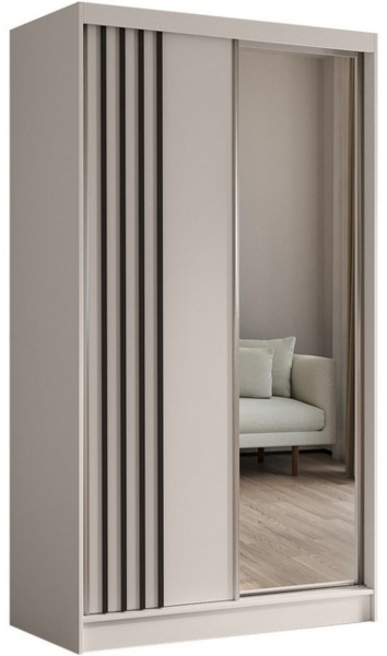 Beautysofa Schiebetürenschrank NELA II mit Spiegel, mit Lamellen, mit Schubladen, Breite: 240 cm Bild 4