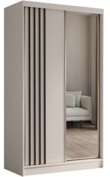 Beautysofa Schiebetürenschrank NELA II mit Spiegel, mit Lamellen, mit Schubladen, Breite: 240 cm Bild 6