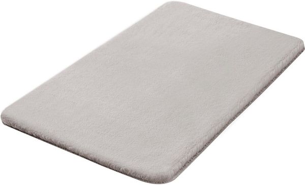 Kleine Wolke Badematte Cony, Höhe 25 mm, rutschhemmend beschichtet, fußbodenheizungsgeeignet, Polyester, rechteckig, Badteppich, Fell-Optik, Uni Farben, besonders weich & kuschelig