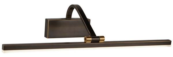 LED Bildleuchte, Gold, Schwarz, L 51 cm