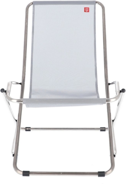 Gartensessel Dondolina aus Aluminium, Grau