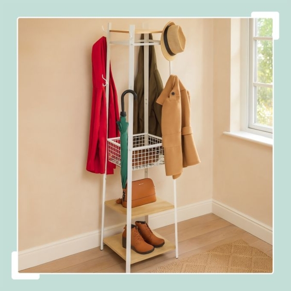 Garderobenständer Haken, Ablagen & Korb 10051397_8131 Bild 3