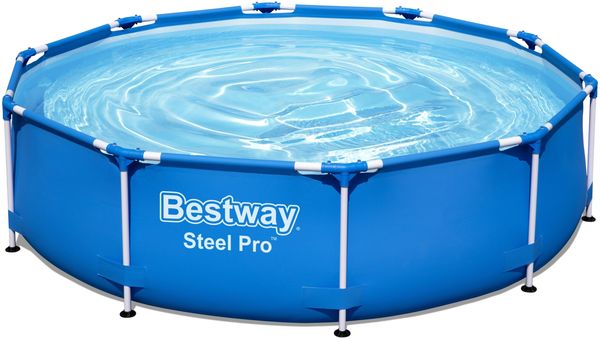 Pool TIMM rund - Kunststoff Blau 76 x 305 x 305 cm | Aufstellpool Gartenpool