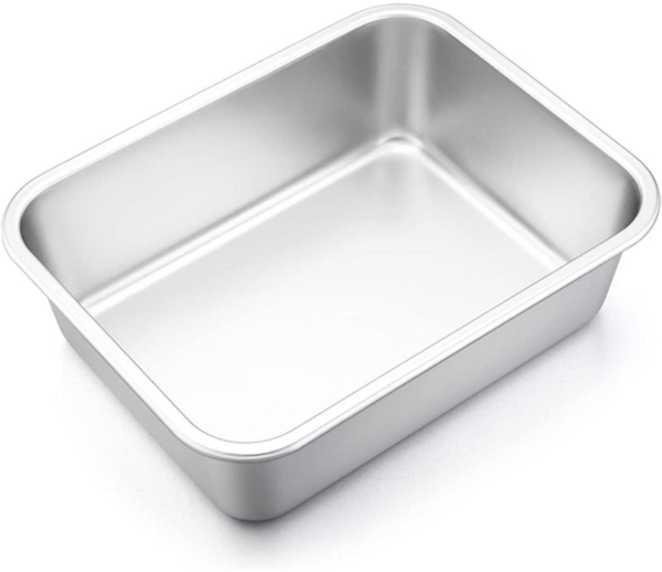Joyfair Edelstahl Auflaufform Rechteckig Backform 32x25x8cm Kit