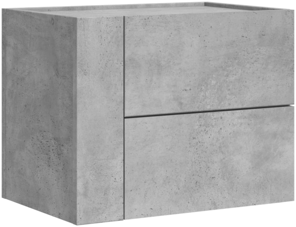 vidaXL Wand-Nachttisch Betongrau 45x30x35 cm 848331