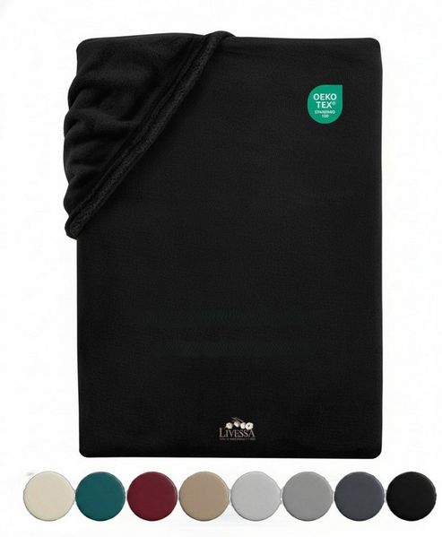 livessa Spannbettlaken Cashmere Touch Spannbettlaken – kuschelig weich, mit Rundumgummizug, Gummizug: Rundumgummizug, Cashmere Touch – weich & hautsympathisch