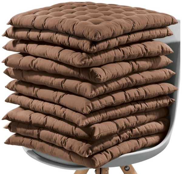 REDBEST Stuhlkissen Stuhlkissen 10er-Pack, Uni