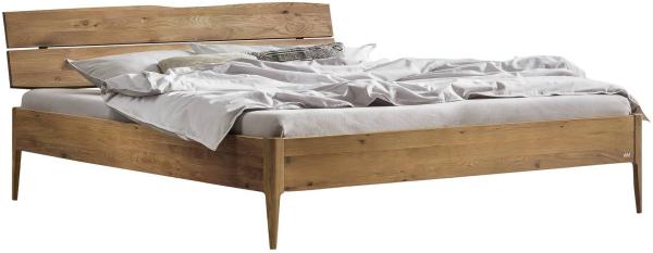 Hasena Lounge Sabbioni 180x200 Wildeiche natur, geölt - Fusshöhe 20 cm Massivholzbett