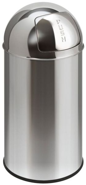 Abfallbehälter EKO Stahl Metall 40 l Inneneinsatz aus Metall mit Push-Deckel