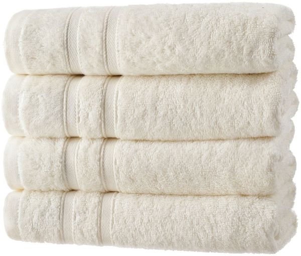 One Home Duschtücher Komfort, Frottee (4-St), extra Saugfähig und Weich
