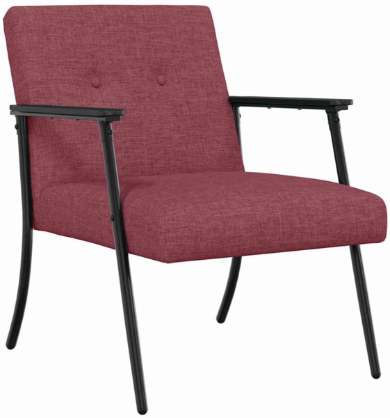 vidaXL Sessel Weinrot 59 x 75 x 78 cm Stoff 42017693