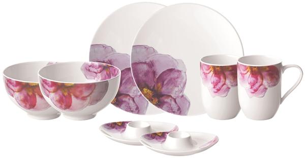 Villeroy & Boch Rose Garden Frühstücks-Set 8-teilig - DS