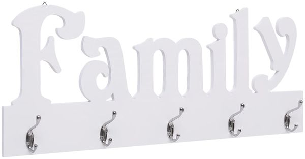 vidaXL Wandgarderobe FAMILY 74 x 29,5 cm 284245