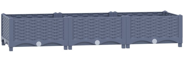 vidaXL Hochbeet 120x40x23 cm Polypropylen 310399