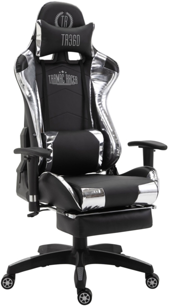 Racing Bürostuhl Turbo mit Fußablage glanz [310497]