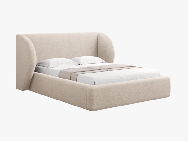 Micadoni Polsterbett Miley Chenille Haga Beige 160x200