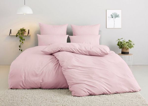 OTTO home Bettwäsche Desner 100% Microfaser, extra weich, allergikerfreundlich, Microfaser, 3 teilig, Premium Qualität, uni, schnell trocknend, pflegeleicht, ab 135x200 cm