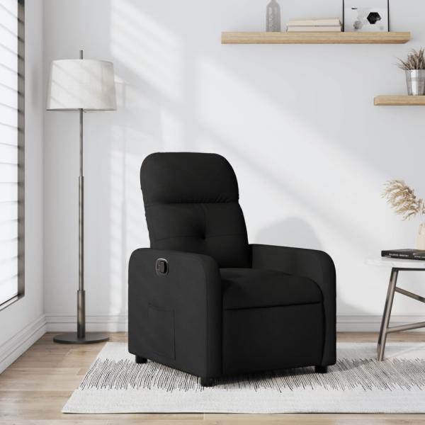 vidaXL Relaxsessel Schwarz Stoff 374199