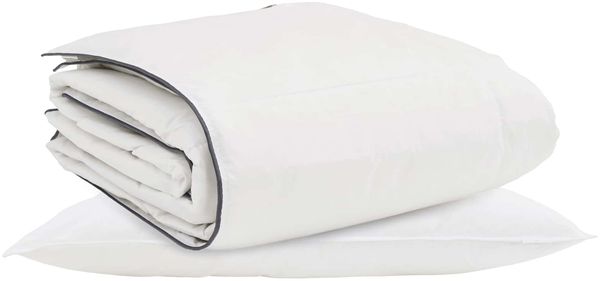 vidaXL Winterbettdecke mit Kissen 2 pcs Weiß Daunenfeder 3376188 Bild 2