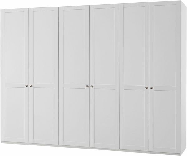 Kleiderschrank New York Drehtürenschrank weiß Größe weiß